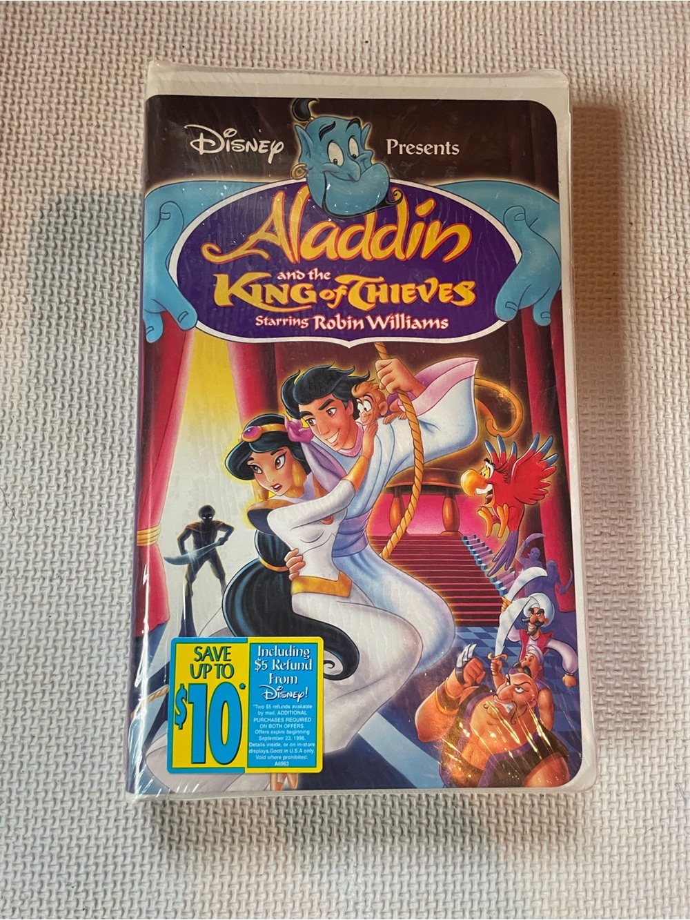 Disney Aladdin and the King of Thieves 3 VHS - Colorful Cover